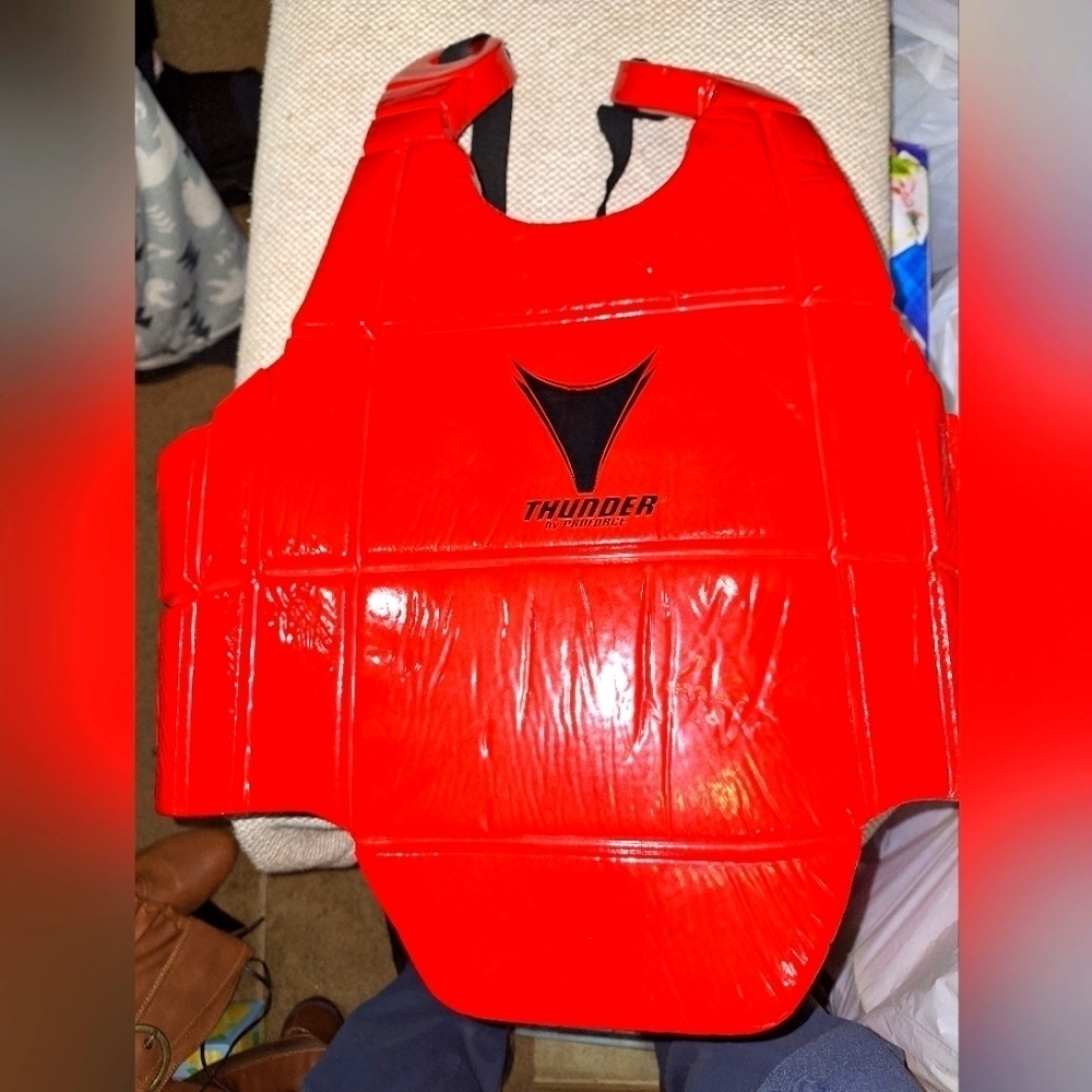 A Thunder vest by Pro Force. Padding for boxing, martial arts, or contact sport